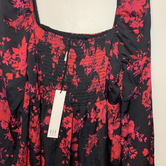 NSR Red and Black Mini Dress Size Small New - Picture 11 of 11